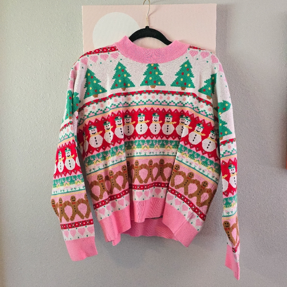 0X FOREVER 21 Fair Isle "ugly" Christmas Sweater